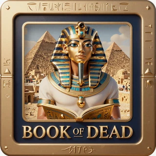Book of Dead Slot Play'n GO mit &auml;gyptischem Forscher und goldenem Buch